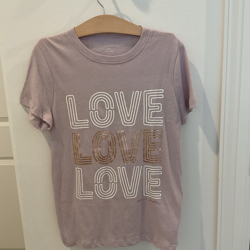 LOVE Graphic Tee - Spiritual Gangster Size 10